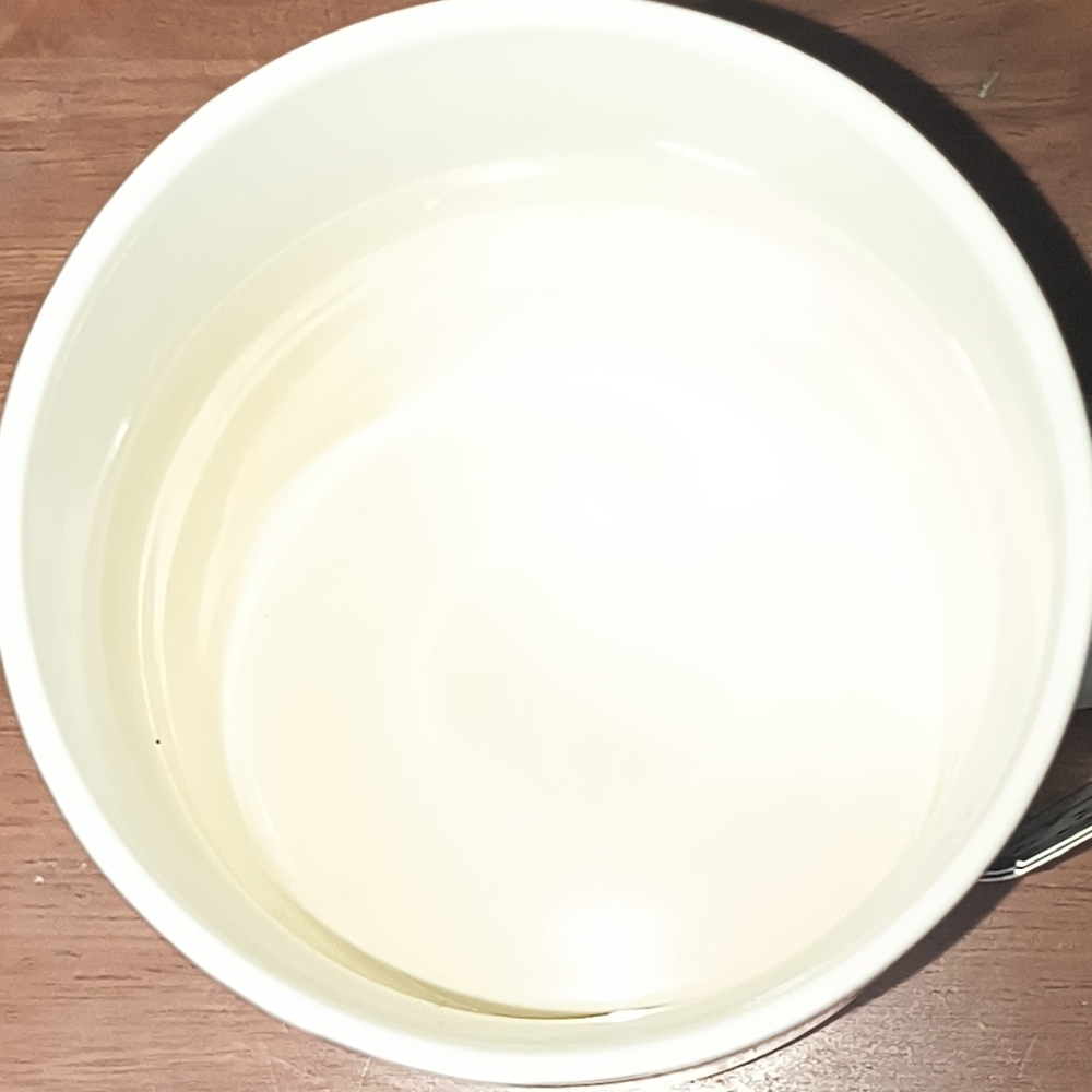 Potter's Corner Reactive Dip Dye Drip Coffee Mug 15 oz. Metallic & Cream - Picture 3 of 3